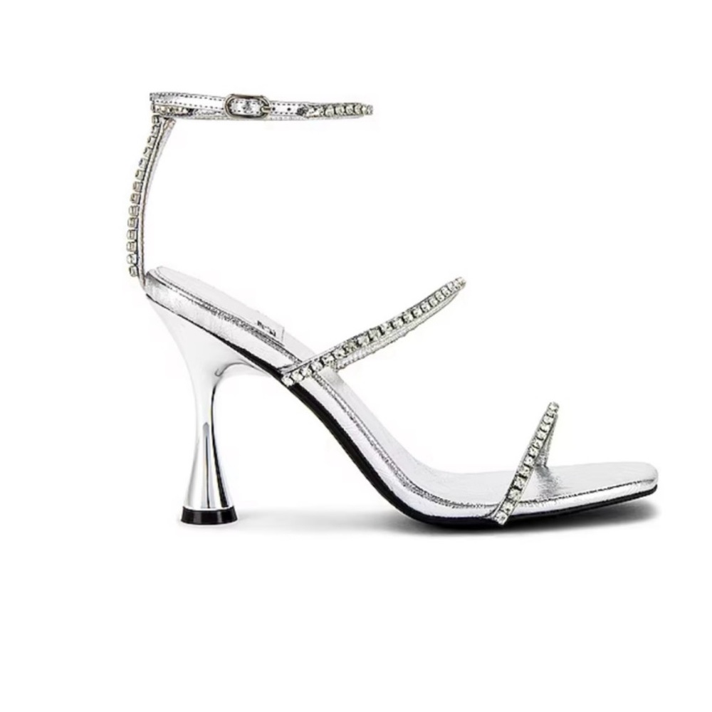 Jeffrey Campbell Demonic Silver heels NWT Size 9